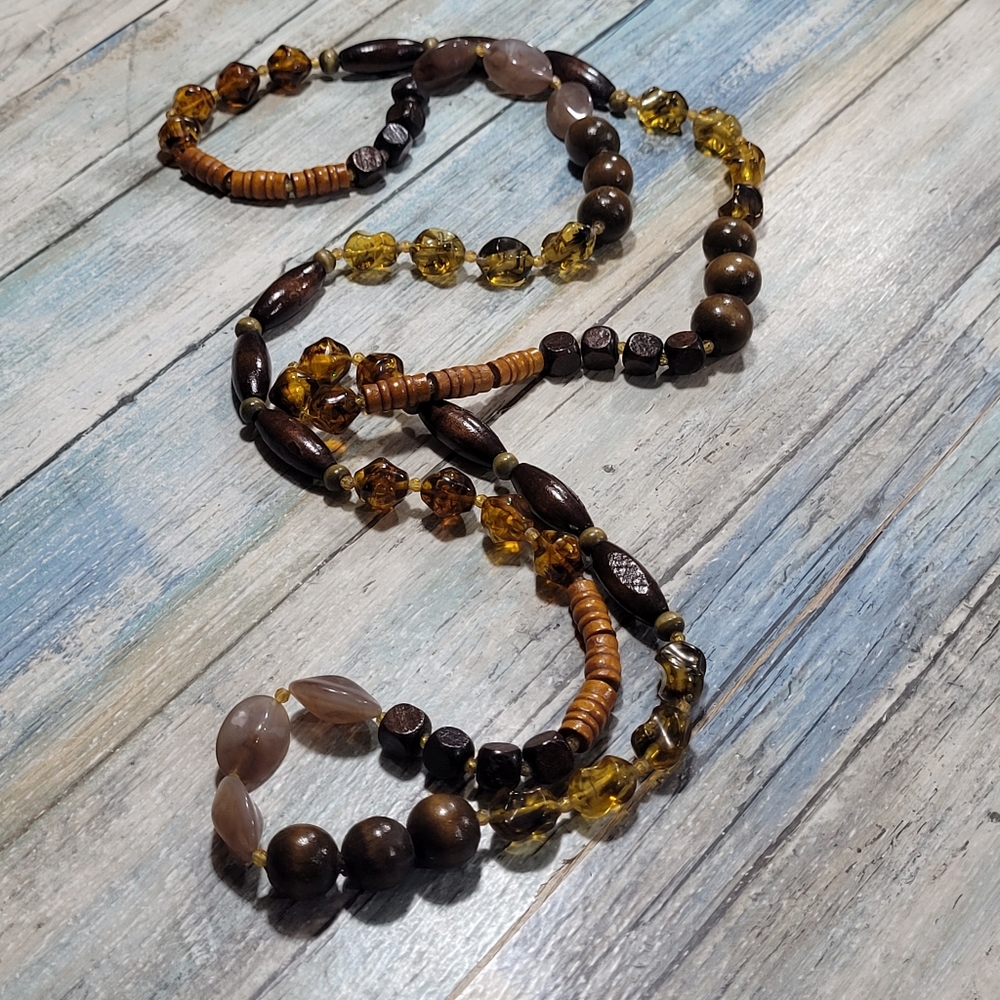 Elegant Long  Beaded Necklace